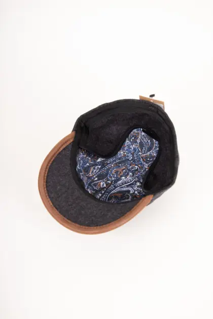 Fiebig Baseballcap Schurwolle Ohrenklappen Bordeaux