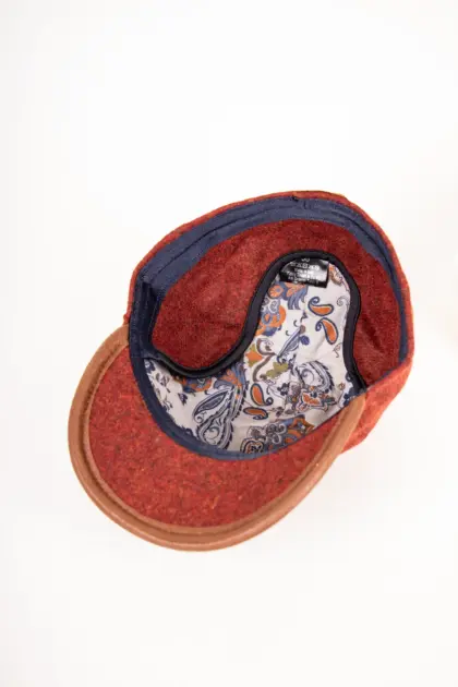 Fiebig Baseballcap Schurwolle Ohrenklappen Bordeaux