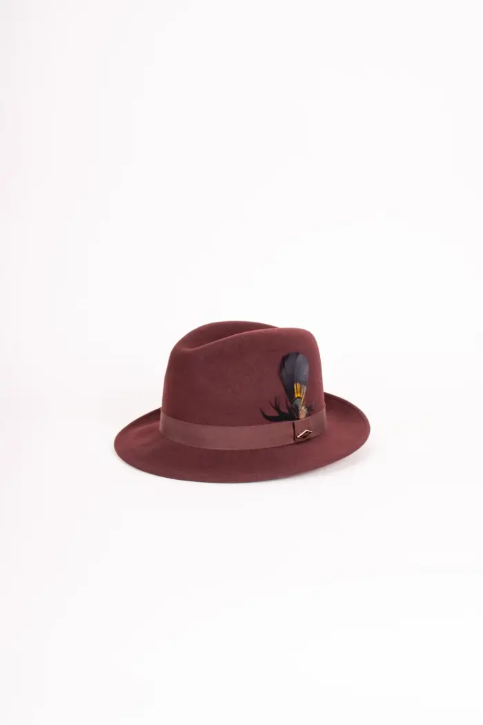 JJ Hats Fedora Lite Felt Bordeaux JJ Hats Fedora Lite Felt Bordeaux