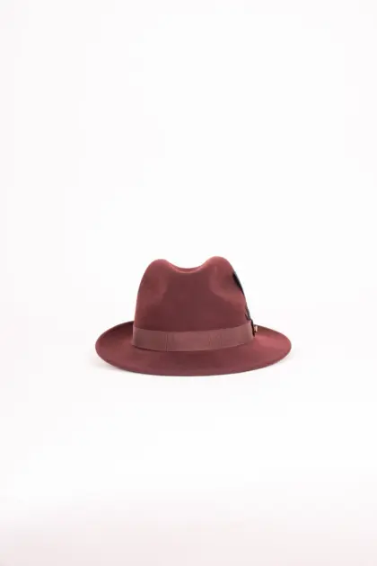 JJ Hats Fedora Lite Felt Bordeaux