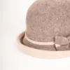 Flechet Wollhut mit Schleife taupe