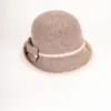 Flechet Wollhut mit Schleife taupe