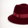 Panizza Delia mit abgenähtem Rand Bordeaux
