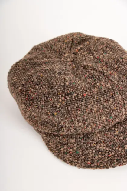 Bedacht Mallor Ballonmütze Wolle Braunmeliert