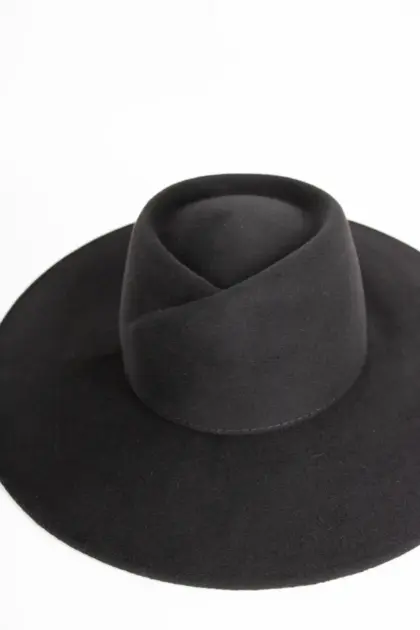 Webahats Fleur Velourfilzhut Schwarz