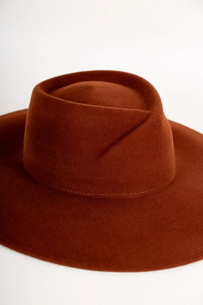 Webahats Fleur Velourfilzhut Cognac