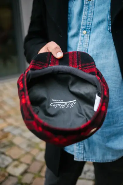 JJ Hats Driver Cap Wool Kariert