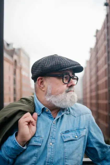 JJ Hats 8-Panel Cap Harris Tweed