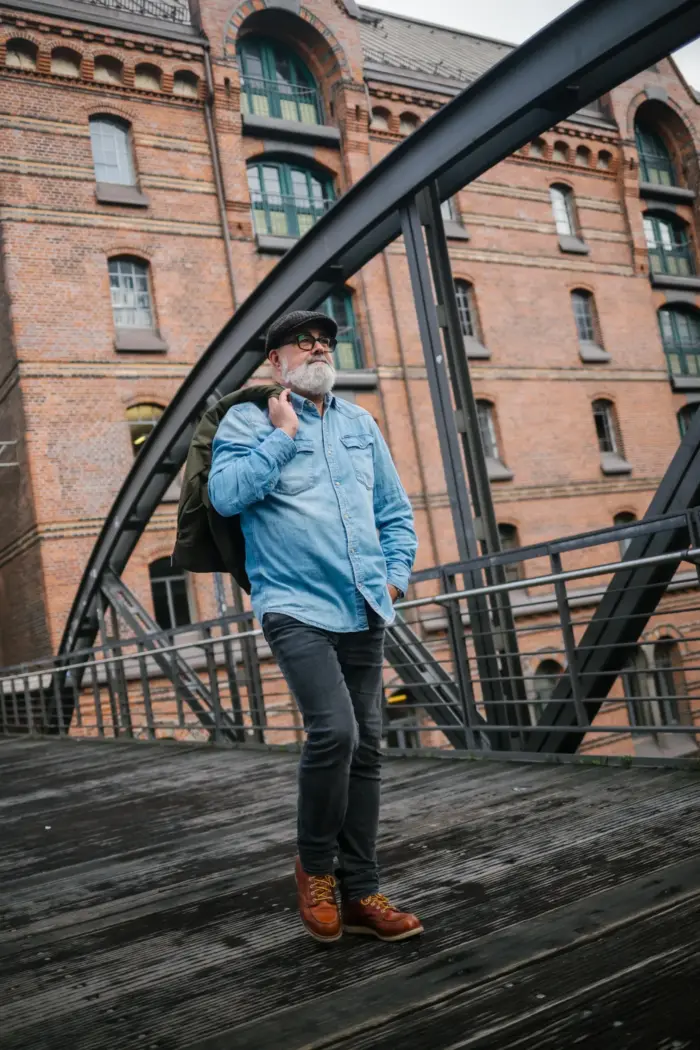 JJ Hats 8-Panel Cap Harris Tweed