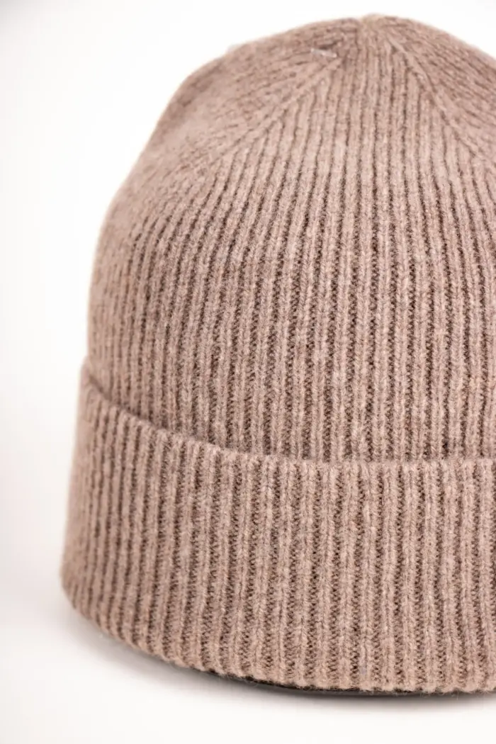 Grote Beanie aus recycled Kaschmir