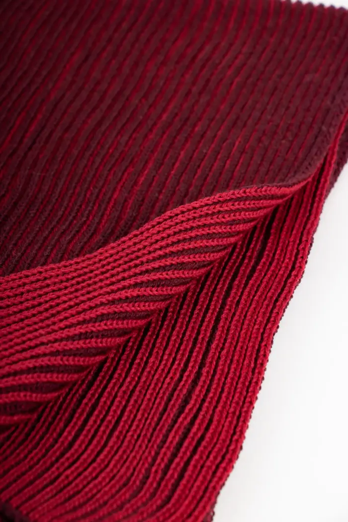 Grote Strickschal Merino zweifarbig