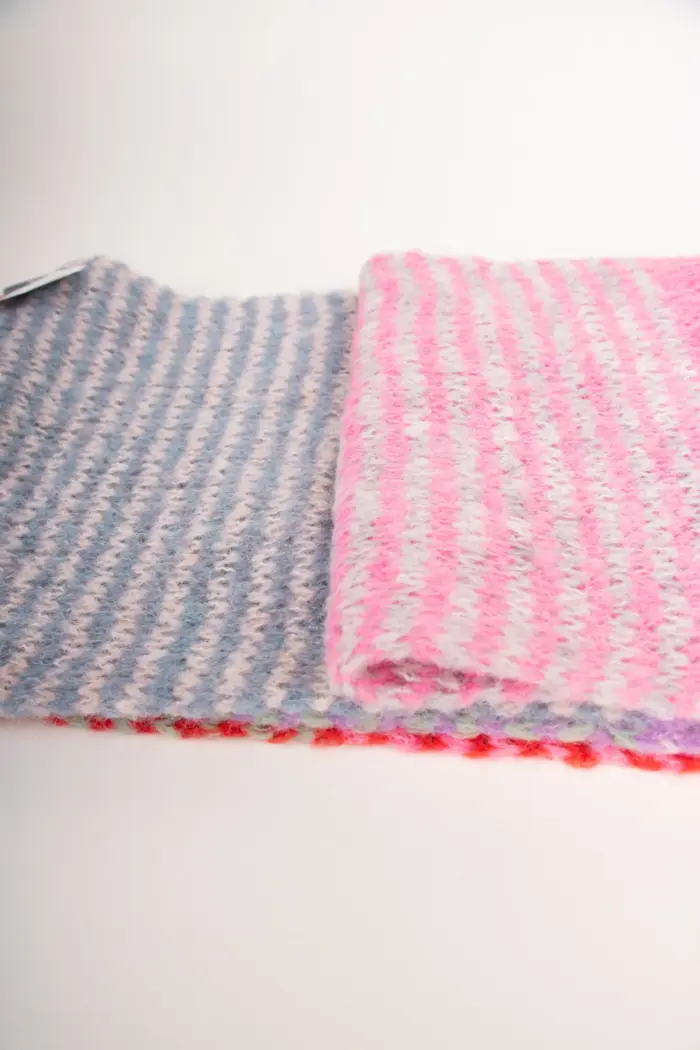 Grote Strickschal Wollmix bunt