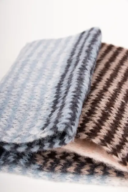 Grote Strickschal Wollmix bunt