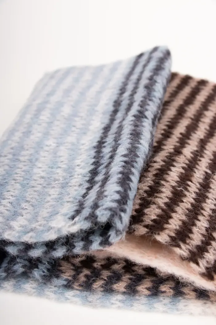 Grote Strickschal Wollmix bunt