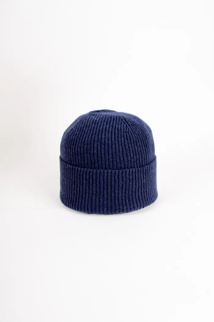 Grote Beanie aus recycled Kaschmir