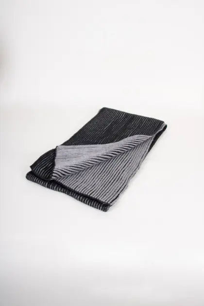 Grote Strickschal Merino zweifarbig