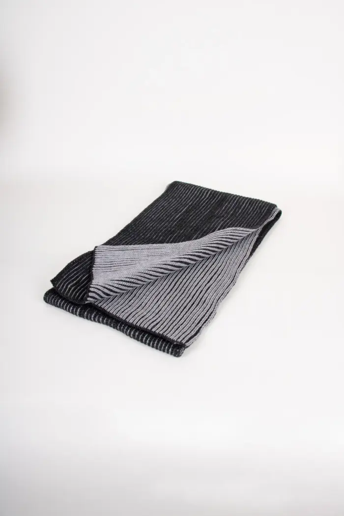 Grote Strickschal Merino zweifarbig
