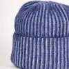 Grote Strickmütze zweifarbig mit Umschlag