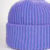 Grote Strickmütze zweifarbig mit Umschlag