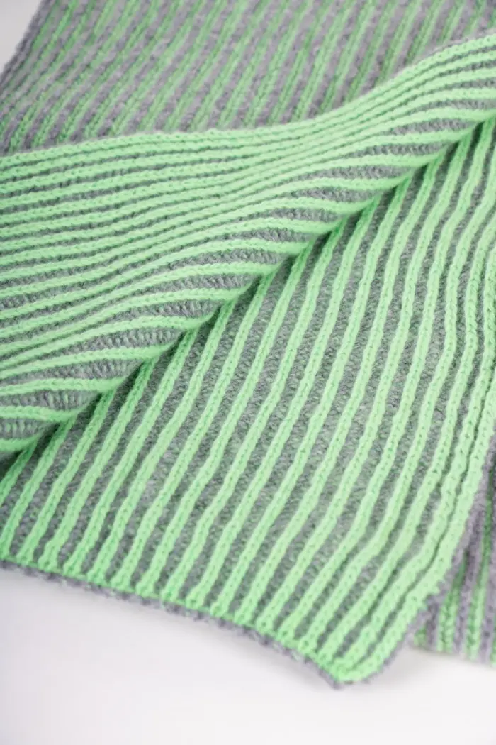 Grote Strickschal zweifarbig Extrafein