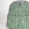 Grote Strickmütze zweifarbig mit Umschlag