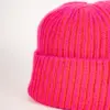 Grote Strickmütze zweifarbig mit Umschlag