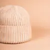 Grote Strickmütze zweifarbig mit Umschlag