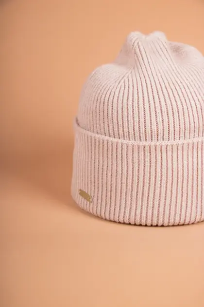 Seeberger Strickmütze Umschlag mit Futter