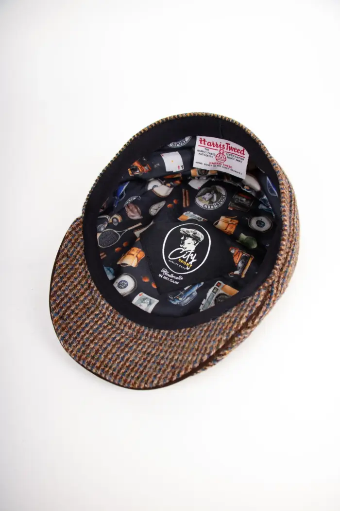 City Sport Luc Harris Tweed mit Leder