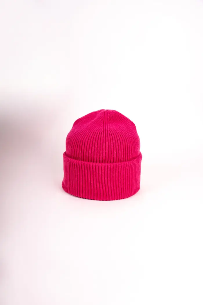 Grote Umschlagmütze aus recycled Kaschmir