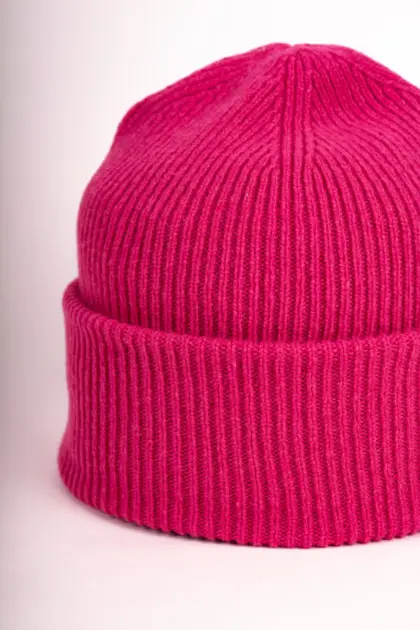 Grote Umschlagmütze aus recycled Kaschmir