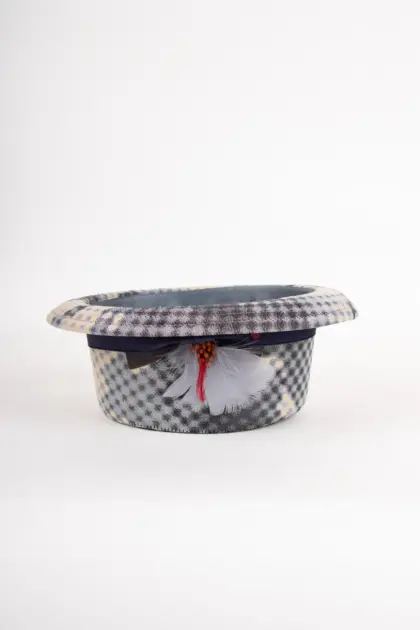 Alfonso D'Este Pork Pie Silbergrau