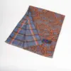 Hemley Seidenschal Blau-Orange