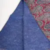 Hemley Seidenschal Blau-Bordeaux