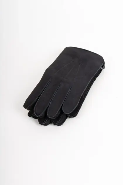 Szendelbacher Lammfell Handschuhe Schwarz