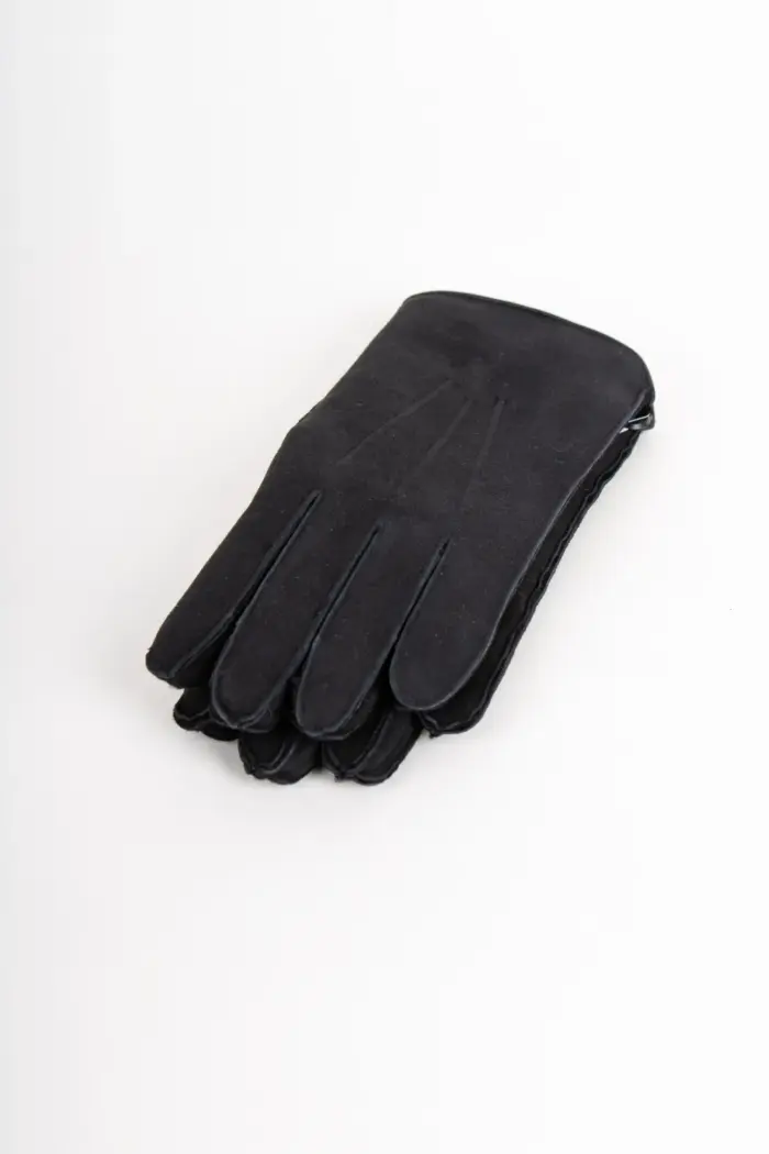 Szendelbacher Lammfell Handschuhe Schwarz