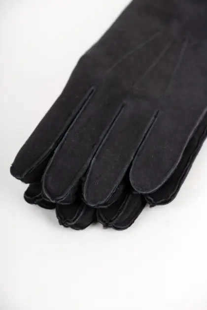 Szendelbacher Lammfell Handschuhe Schwarz