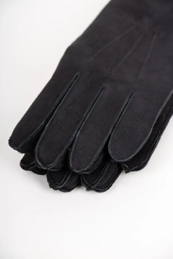 Szendelbacher Lammfell Handschuhe Schwarz