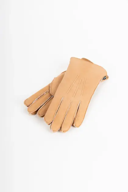Szendelbacher Lammfell Handschuhe Camel