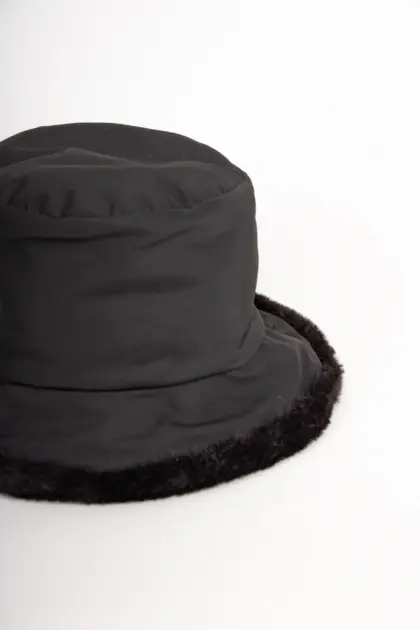 Grevi Regenhut mit Faux Fur Futter